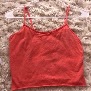 Coral/ pink crop top